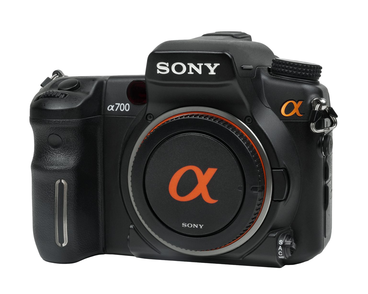 SONY α700のデジタル一眼レフカメラ（正面）